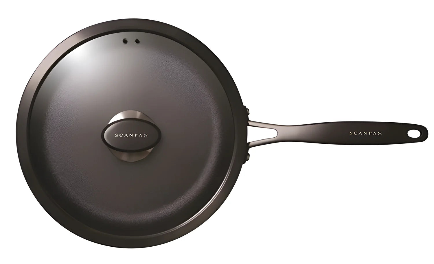Scanpan Padella cm Ø28 alta "Pro SB+ Induction" antiaderente litri 2,4 con coperchio in vetro