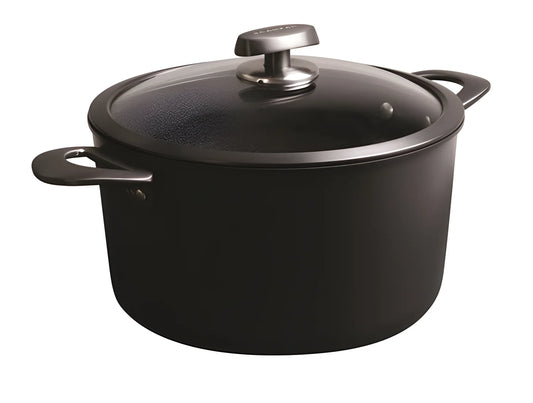 Scanpan Pentola cm Ø26 alta "Pro SB+ Induction" con coperchio in vetro