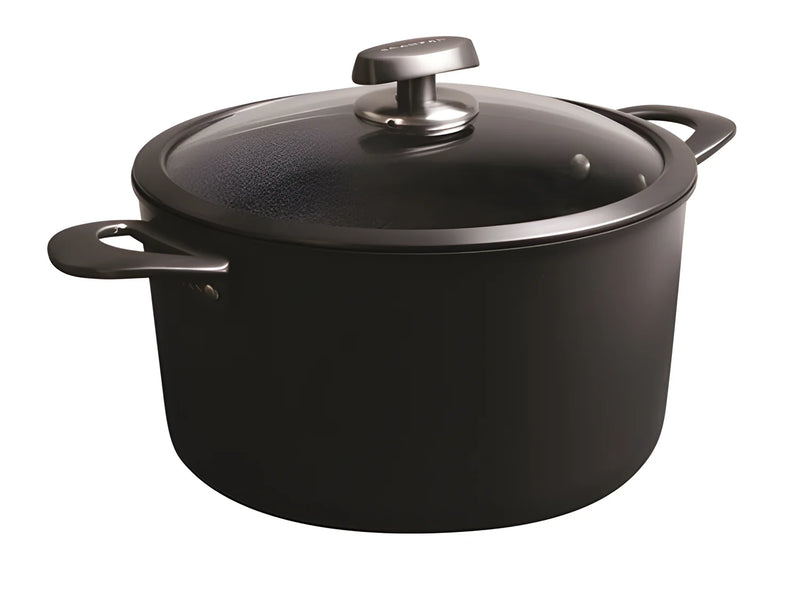 Scanpan Pentola cm Ø26 alta  "Pro SB+ Induction" con coperchio in vetro