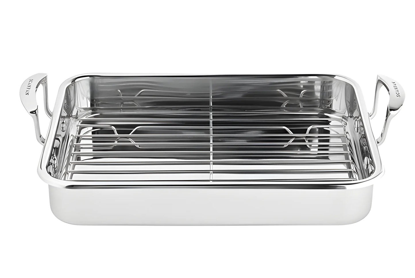 Scanpan teglia Arrostiera inox con griglia "Impact" induzione cm 42x26