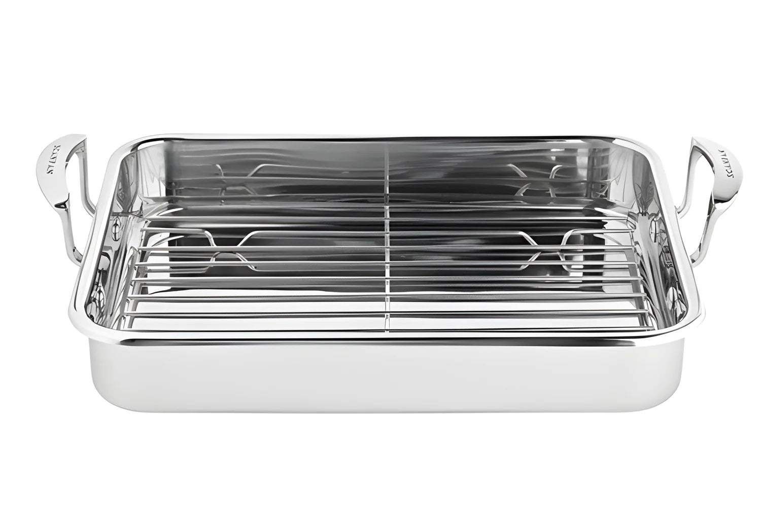 Scanpan teglia Arrostiera inox con griglia "Impact" induzione cm 42x26