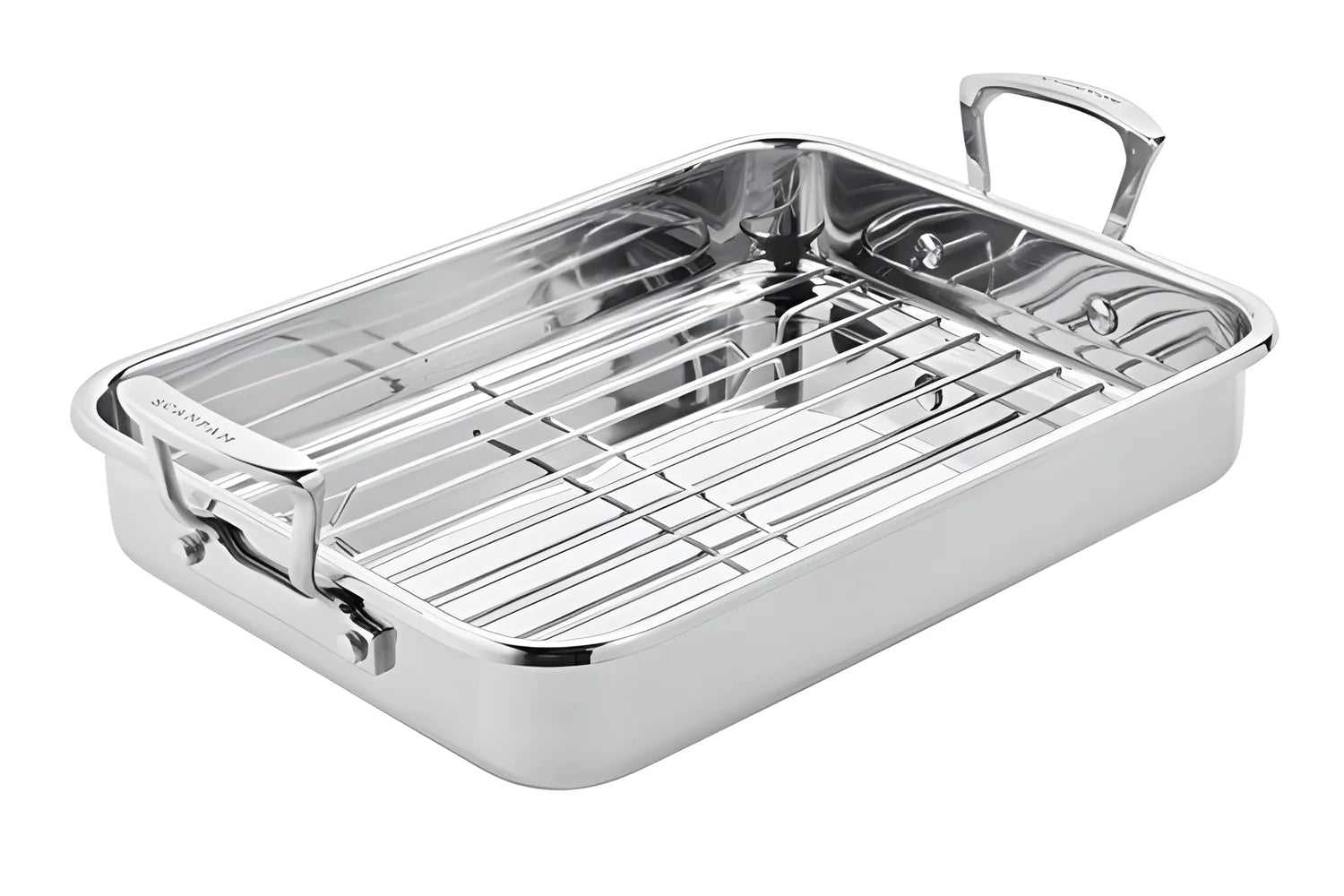 Scanpan teglia Arrostiera inox con griglia "Impact" induzione cm 42x26
