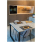 Tirolix Tovaglietta ecopelle all'americana rettangolare "Tramontana" double face nero-crema