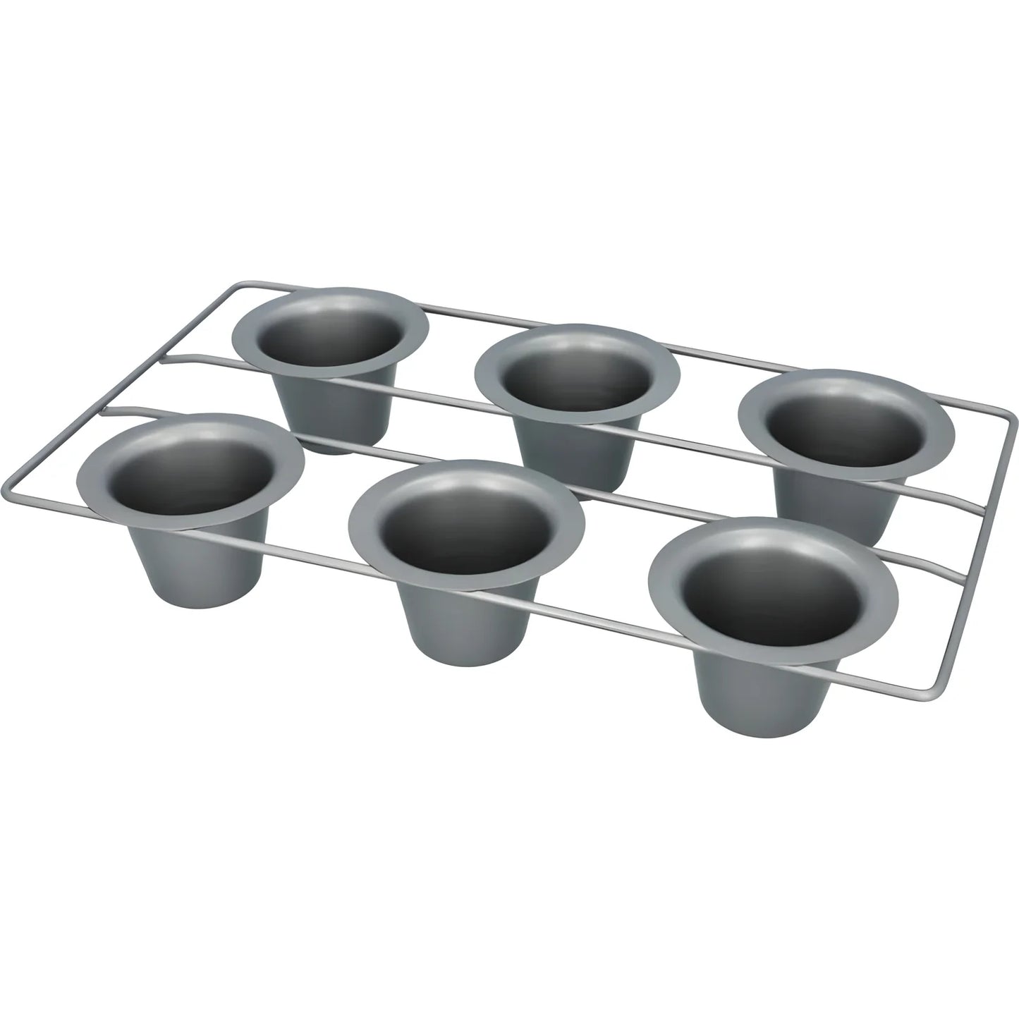 Westmark Sei Stampi muffin in unico sostegno agriglia Ø 6,5x6 cm