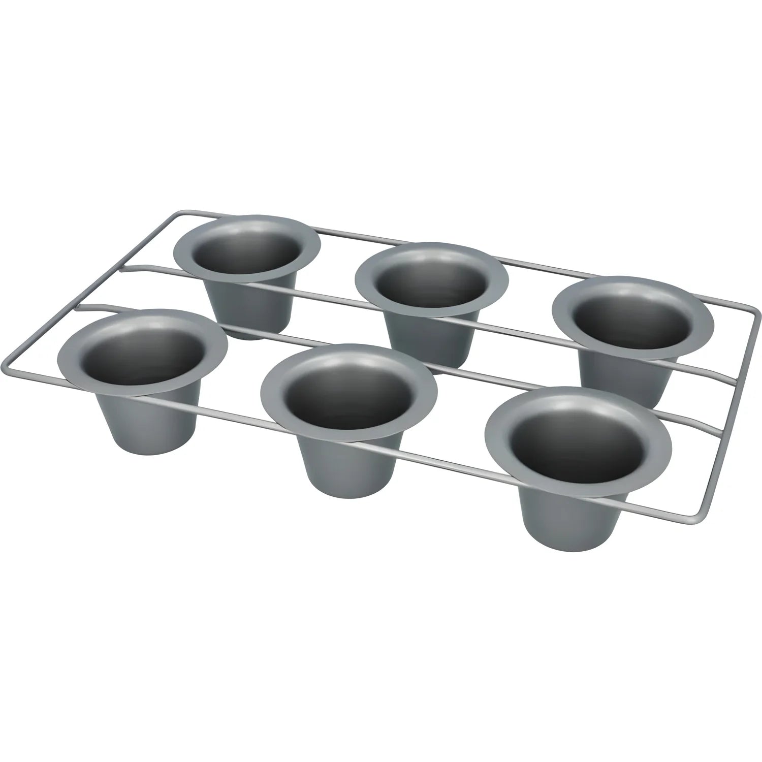 Westmark Sei Stampi muffin in unico sostegno agriglia Ø 6,5x6 cm