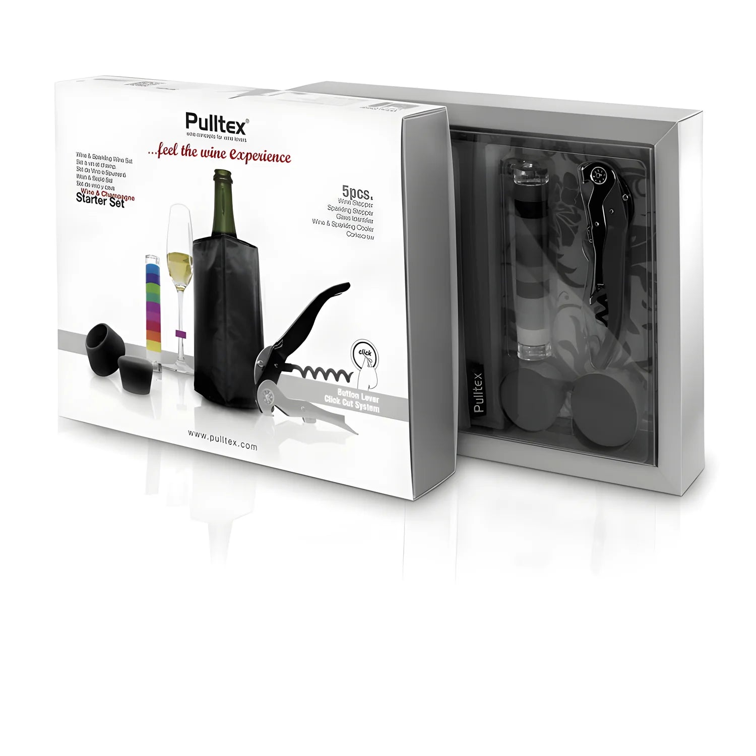 Pulltex set professionale per vino e spumante 5 pezzi 4630553