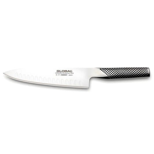 Global Coltello da cucina con lama alveolata G-77 cm 20/33