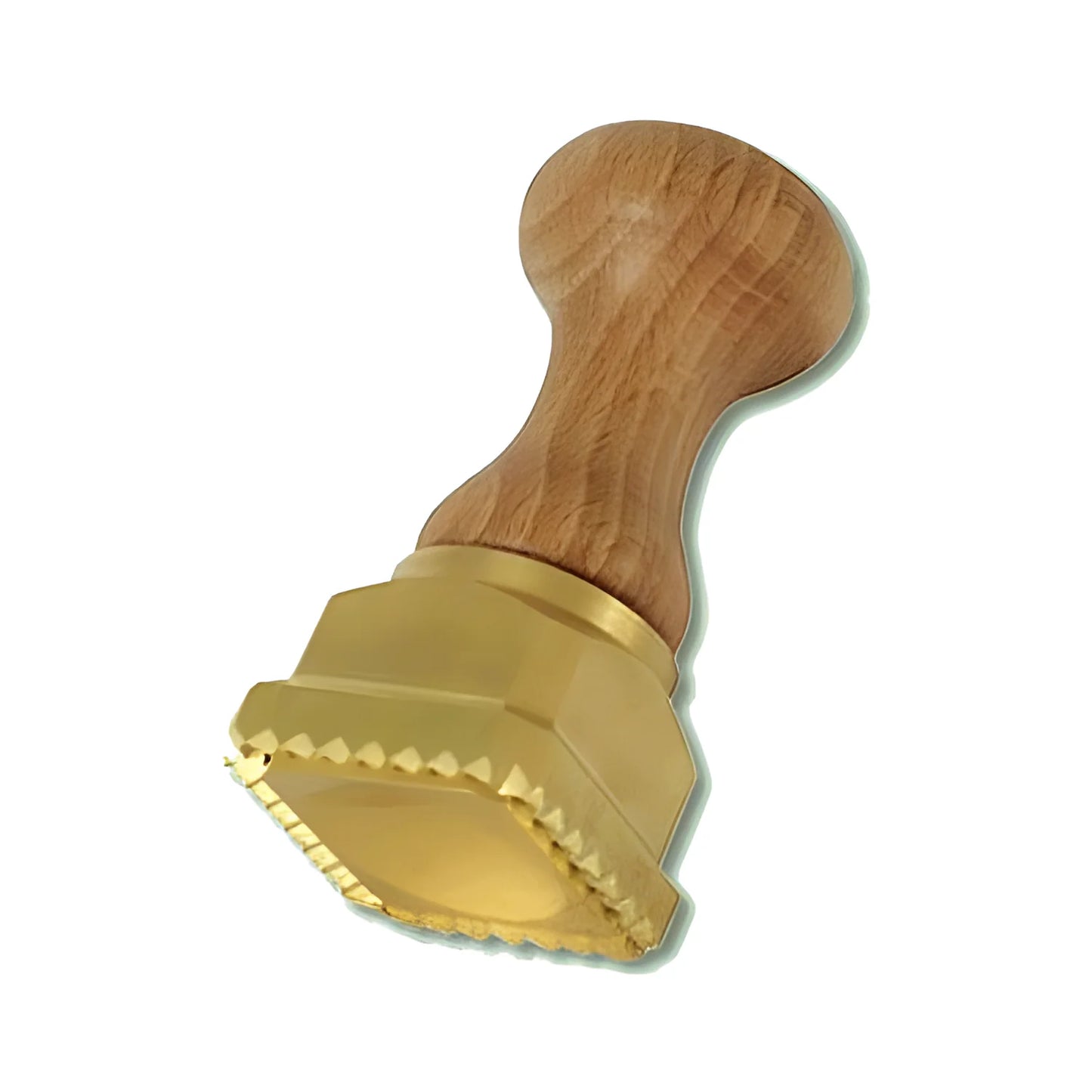 Stampo per ravioli in ottone quadrato festonato per ravioli 45x45 mm con espulsore automatico 124AS45