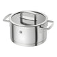 Zwilling Vitality Set 2 Casseruole, 3 Pentole e 4 Coperchi – Acciaio Inox, Induzione, Interno Graduato