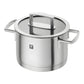 Zwilling Vitality Set 2 Casseruole, 3 Pentole e 4 Coperchi – Acciaio Inox, Induzione, Interno Graduato