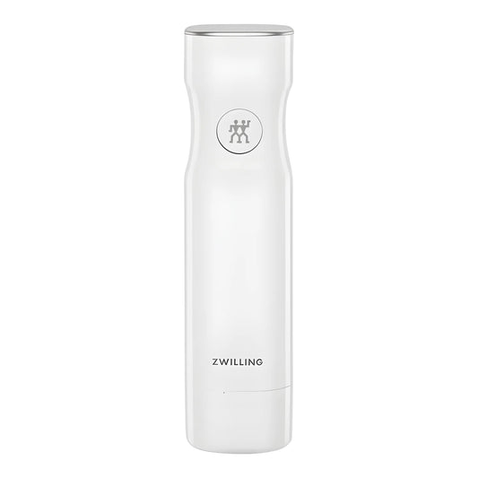 Zwilling Fresh & Save BOWLS Starterset – 9 Pezzi con Pompa Sottovuoto, 2 Ciotole Inox M/L + Buste, Bianco-Acciaio, Art. 1031015