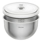 Zwilling Fresh & Save BOWLS Starterset – 9 Pezzi con Pompa Sottovuoto, 2 Ciotole Inox M/L + Buste, Bianco-Acciaio, Art. 1031015