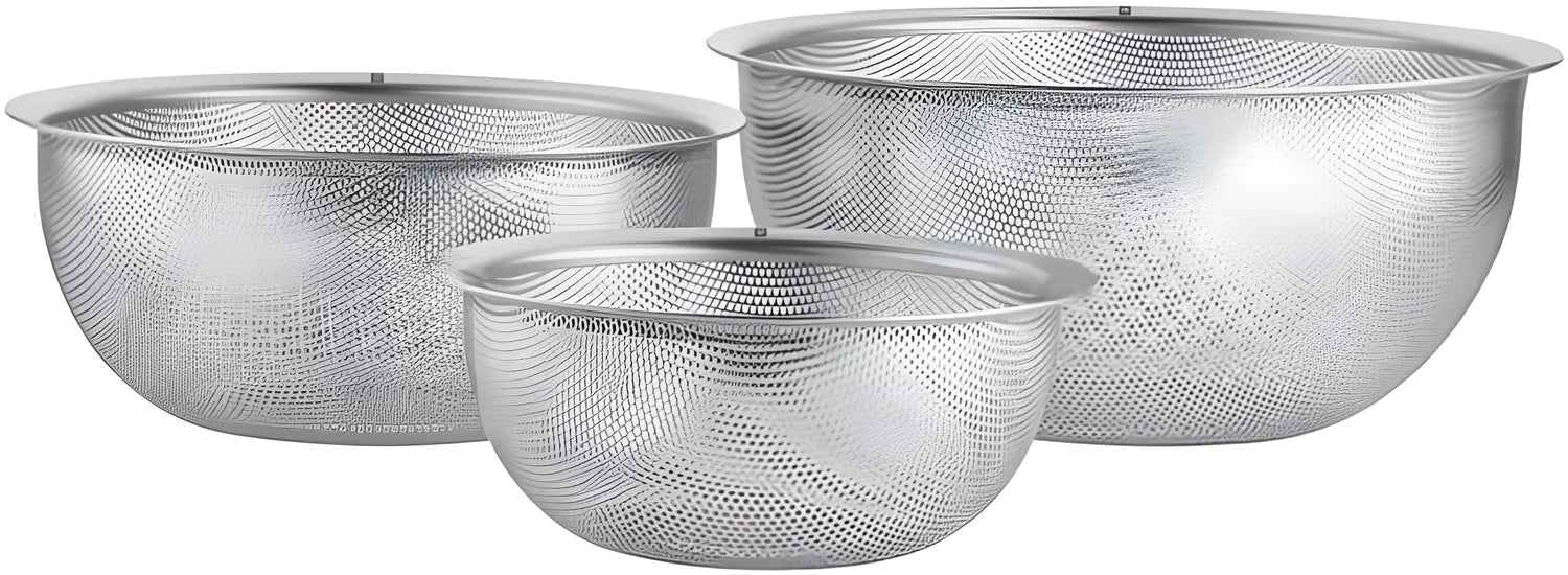Zwilling Prep Set 3 Colini in Acciaio Inox – Ø 16, 20, 24 cm, Salvaspazio, Art. 643015-01