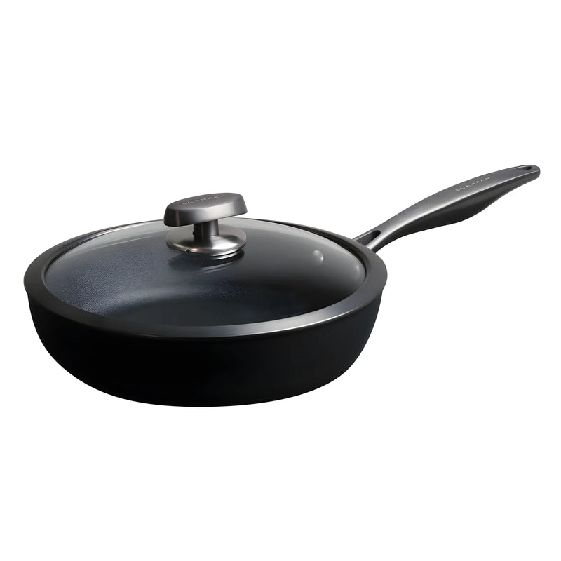 Scanpan Padella cm Ø28 alta "Pro SB+ Induction" antiaderente litri 2,4 con coperchio in vetro