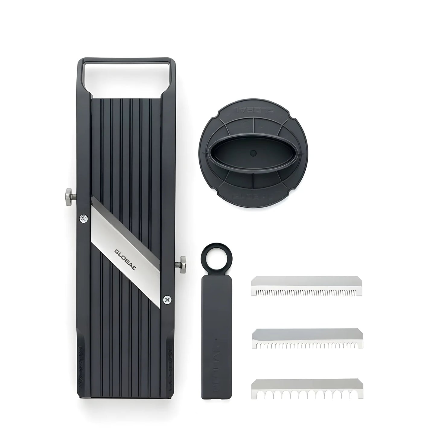Global Mandolina/Affettaverdure by Benriner con 3 lame intercambiabili e custodia per lame mm 95/cm 34,5 GSL-95/BC GSL-95/BC