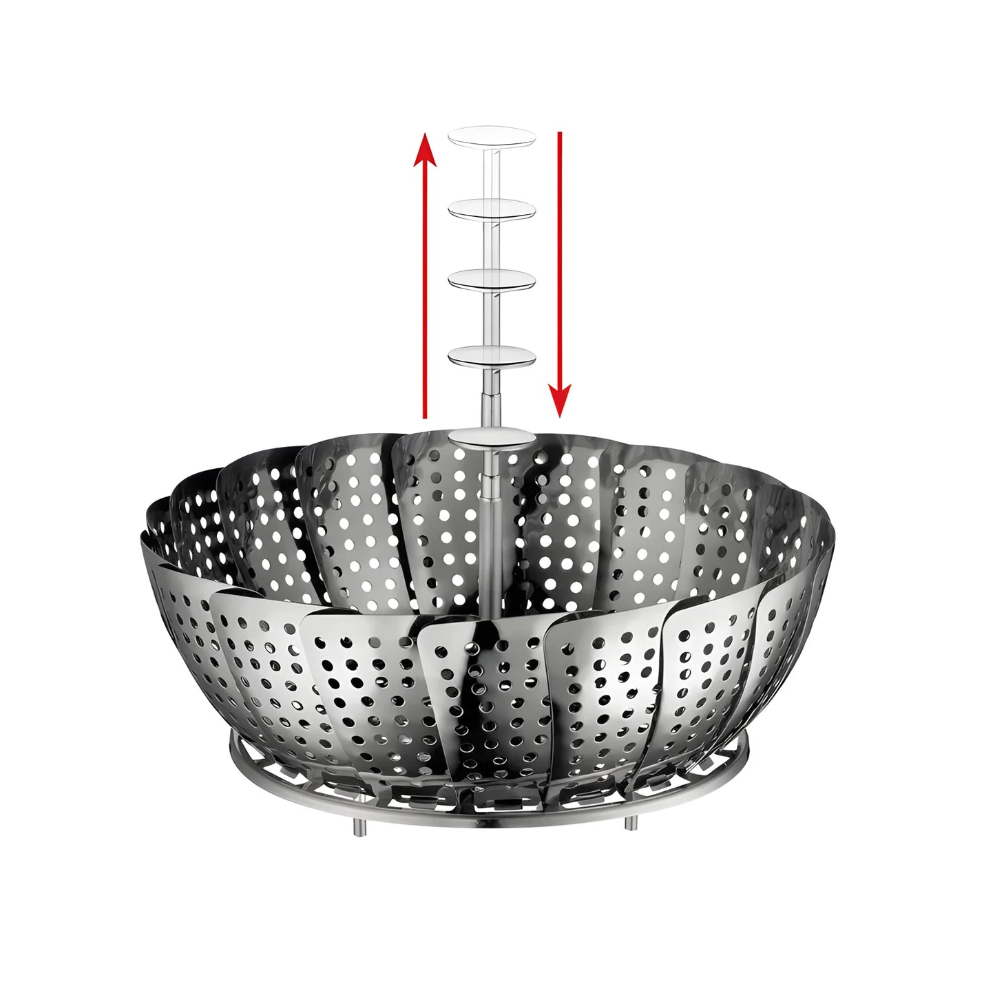 Kuchenprofi cestello per cottura a vapore cm Ø14-23x15,5