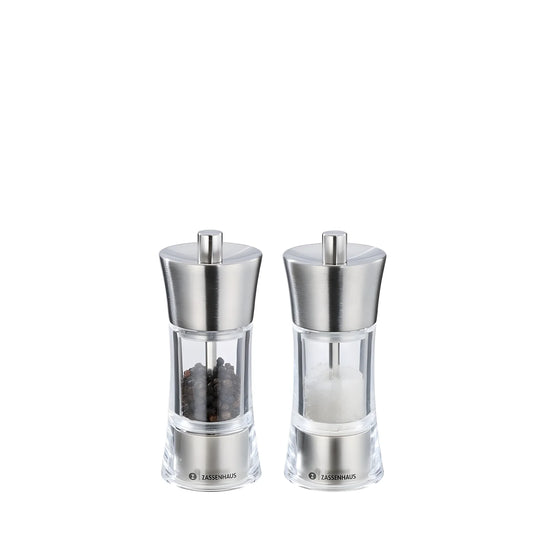 Zassenhaus Set composto da macina pepe e macina sale Aachen da 14 cm.