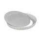 Patisse Tortiera quiche, torte, pizza tondo perforato "Silver Top" con fondo removibile cm Ø24x3