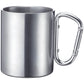 Westmark Tazza con manico a moschettone ml 300/cm Ø7,5x9 doppia parete in acciaio inossidabile per funzione isolante
