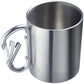 Westmark Tazza con manico a moschettone ml 300/cm Ø7,5x9 doppia parete in acciaio inossidabile per funzione isolante