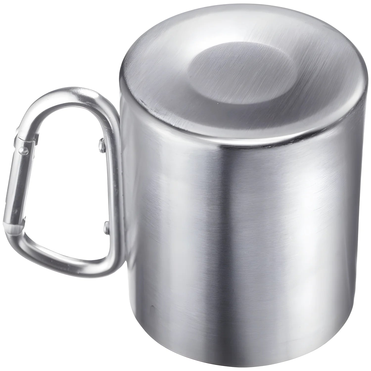 Westmark Tazza con manico a moschettone ml 300/cm Ø7,5x9 doppia parete in acciaio inossidabile per funzione isolante