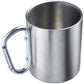Westmark Tazza con manico a moschettone ml 300/cm Ø7,5x9 doppia parete in acciaio inossidabile per funzione isolante
