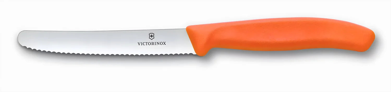 Victorinox Coltello tavola ondulato manico arancione 6.7839.C1