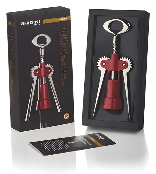 Ghidini levatappi a due leve "Tavernello" confezione regalo