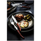 Laguiole Style Set 6 coltelli da bistecca "Luxury Line" i impugnatura in pakkawood rose lama cm 10,5