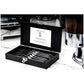Laguiole Style Set 6 coltelli da bistecca "Luxury Line" i impugnatura in pakkawood nero lama cm 10,5