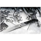 Laguiole Style Set 6 coltelli da bistecca "Luxury Line" i impugnatura in pakkawood nero lama cm 10,5