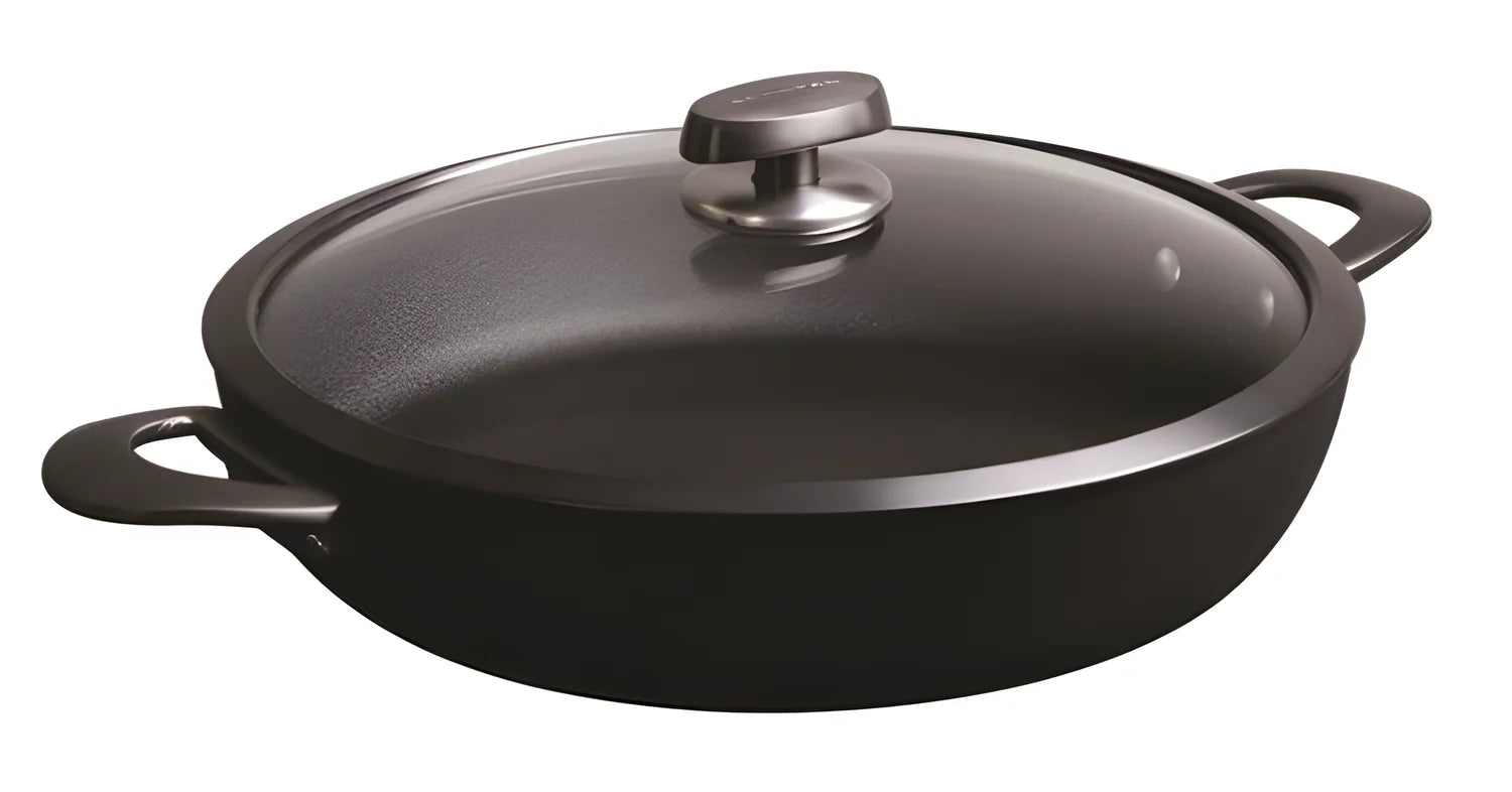 Scanpan Pro SB+ Padella Chef 32 cm 4L con Coperchio | Acciaio Inox, Induzione, Due Manici