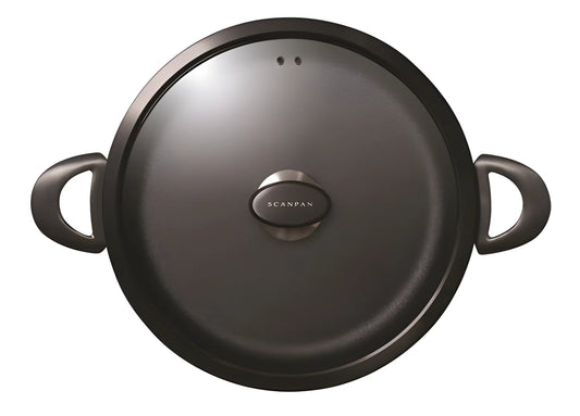 Scanpan Pro SB+ Padella Chef 32 cm 4L con Coperchio | Acciaio Inox, Induzione, Due Manici