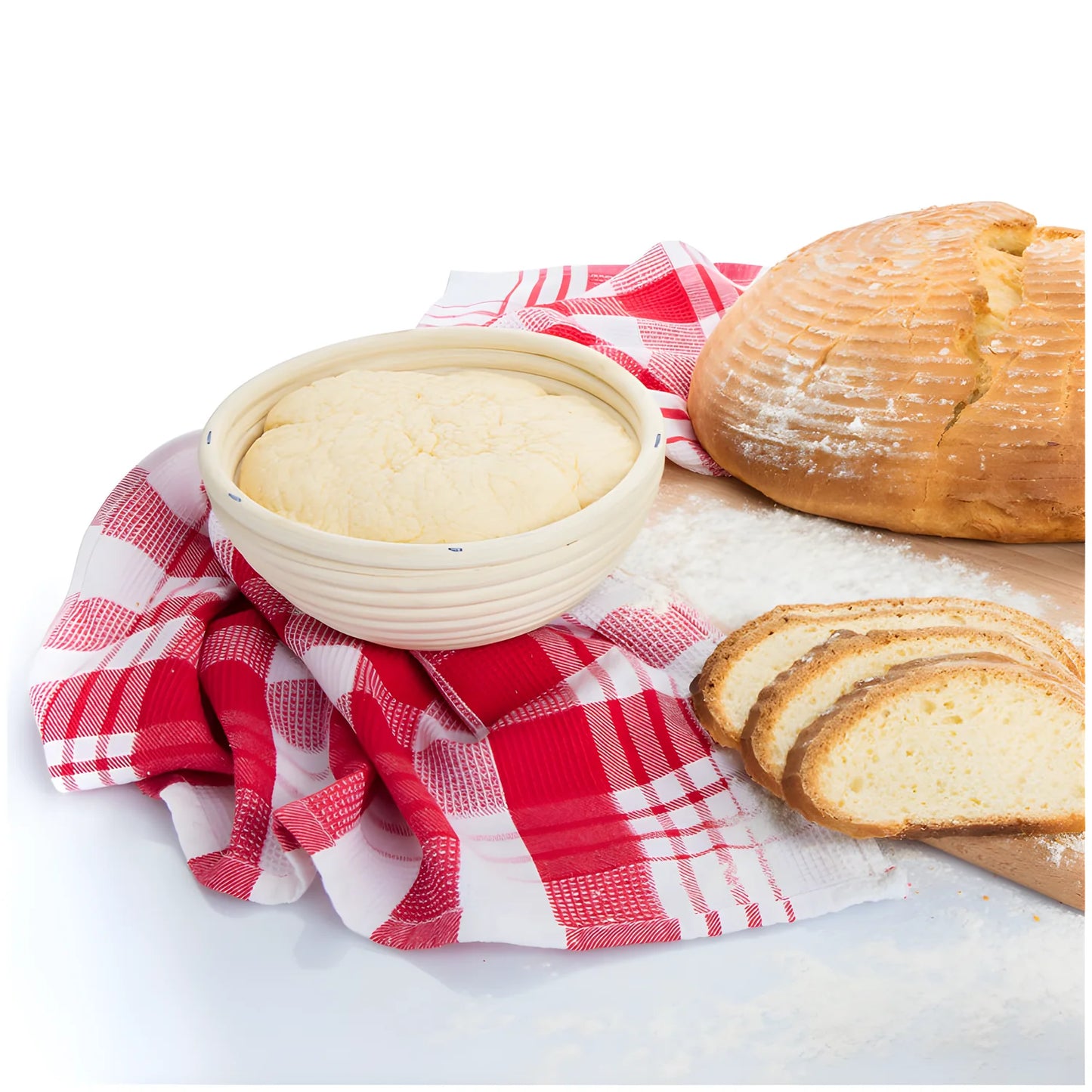 Westmark Cesto lievitazione per impasto pane tondo con copertura cm Ø17,5x8,1 per circa 750 - 1000 g di impasto
