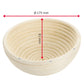 Westmark Cesto lievitazione per impasto pane tondo con copertura cm Ø17,5x8,1 per circa 750 - 1000 g di impasto