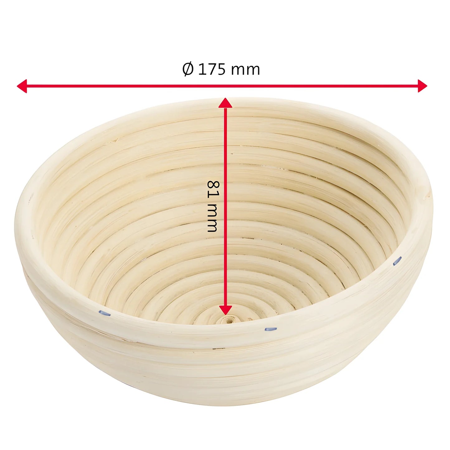 Westmark Cesto lievitazione per impasto pane tondo con copertura cm Ø17,5x8,1 per circa 750 - 1000 g di impasto