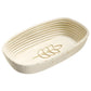 Westmark Set cestello di fermentazione per impasto pane ovale con copertura 34 x 20,5 x 8 cm per circa 1500 - 2000 g di impasto