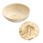 Westmark Cesto lievitazione per impasto pane tondo con fodera cm Ø24,5x8,5 per circa 1000 - 1500 g di impasto