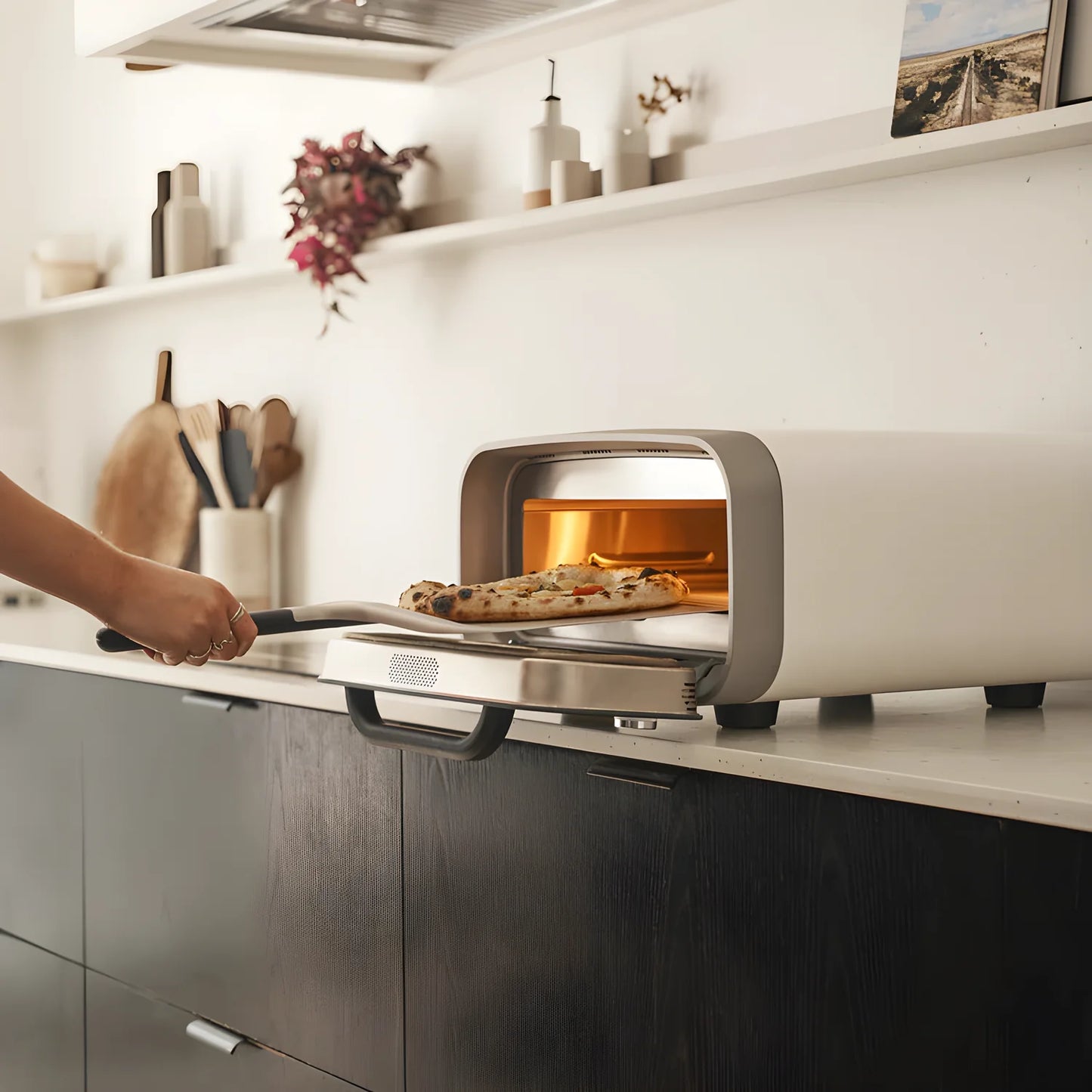 Ooni Volt 2 bianco forno elettrico digitale intelligente per pizza napoletana di 30 cm cottura 90 secondi