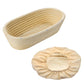 Westmark Cesto lievitazione per impasto pane ovale con fodera cm 27,5x14x7,1 per circa 750 - 1000 g di impasto