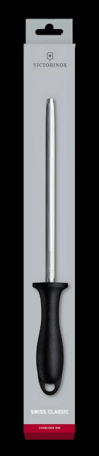 Victorinox Acciaino Swiss Classic 20 cm tondo per coltelli fino a 65 HRC manico nero 7.8014