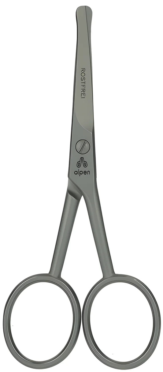 Alpen forbici inox con puntetonde per peli naso e orecchie 4" (10 cm.) 5404.40