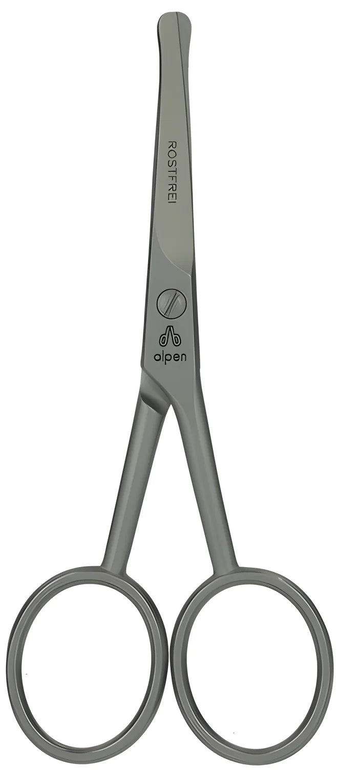 Alpen forbici inox con puntetonde per peli naso e orecchie 4" (10 cm.) 5404.40