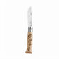 Opinel coltello N°08 manico con incisione che racconta lo Sci