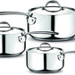 Lagostina Accademia Lagofusion Casseruola Fonda 20 cm Manico Lungo | Acciaio Inox 18/10, Induzione