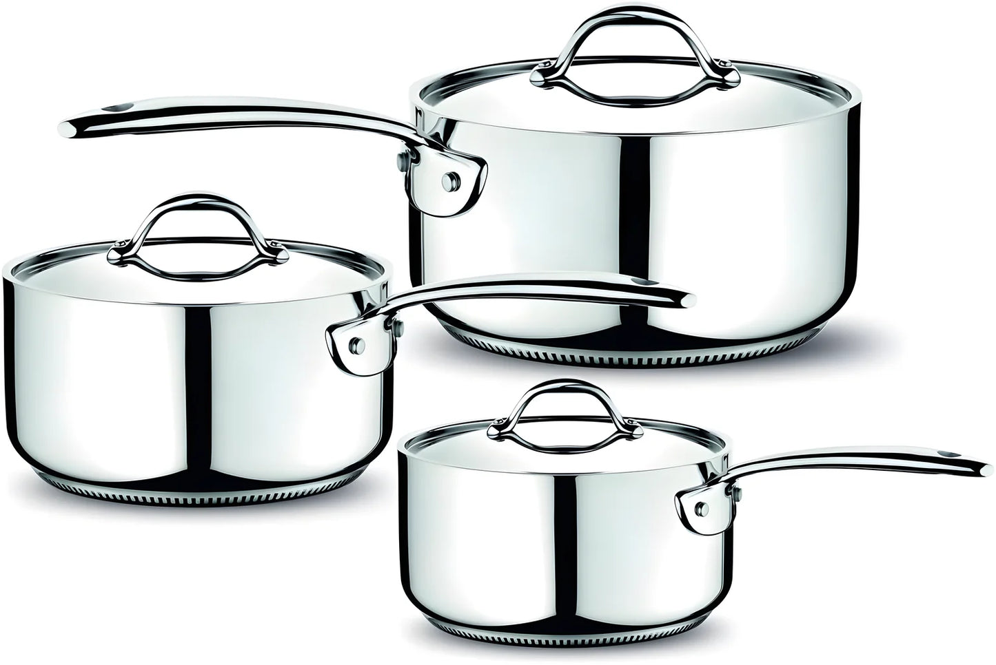 Lagostina Accademia Lagofusion Casseruola Fonda 20 cm Manico Lungo | Acciaio Inox 18/10, Induzione