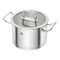 Zwilling Pro Set 5 Pentole in Acciaio Inox: Casseruola 16 cm 1,5L + 20 cm 3L, Pentola 16 cm 2L + 20 cm 3,5L + 24 cm 6L – Art. 65120-005-0