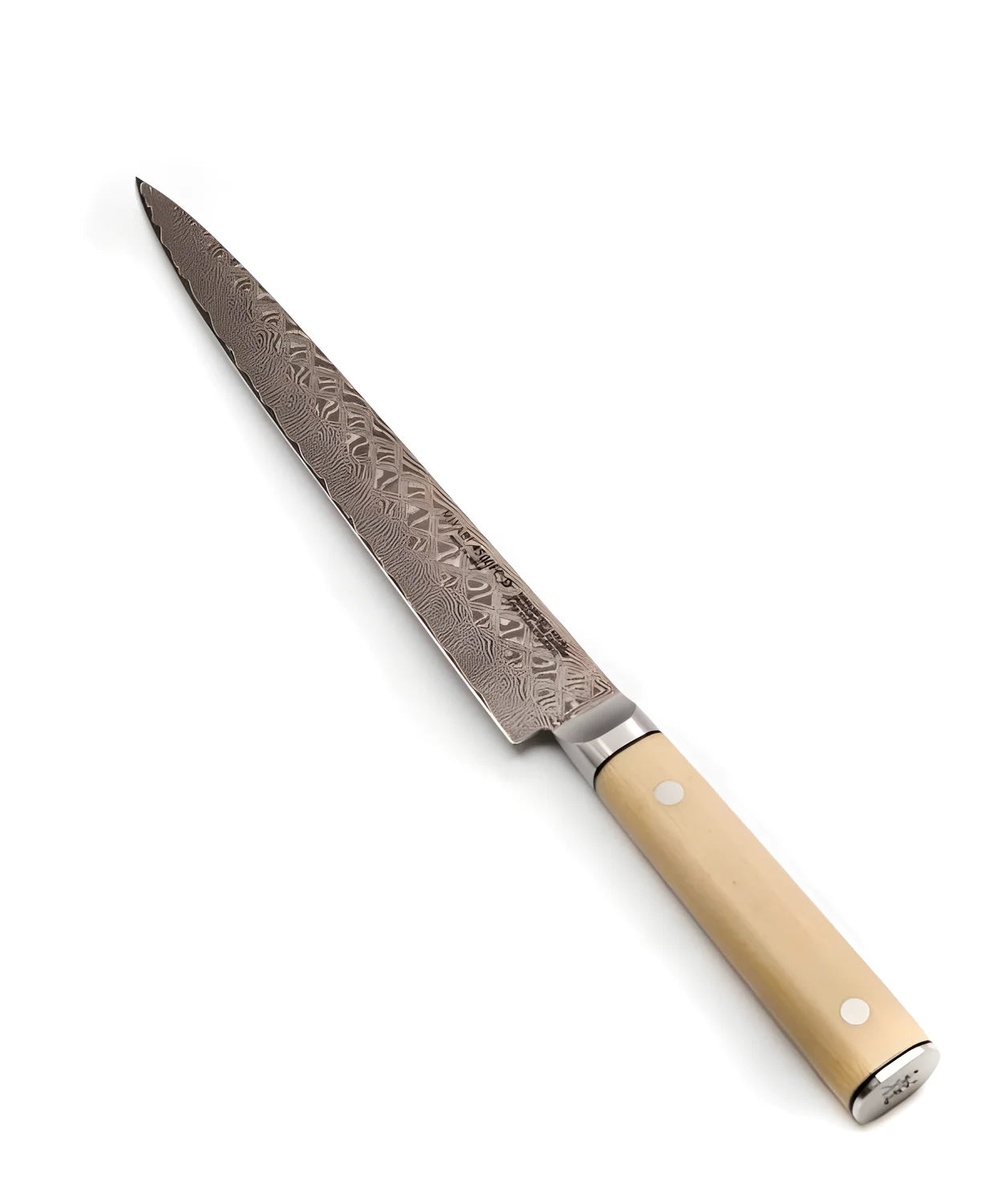 Miyabi 4500 FC-D Coltello Sujihiki per Sushi Sashimi 24 cm – Acciaio HRC 63, Damascato, Art. 32930-240