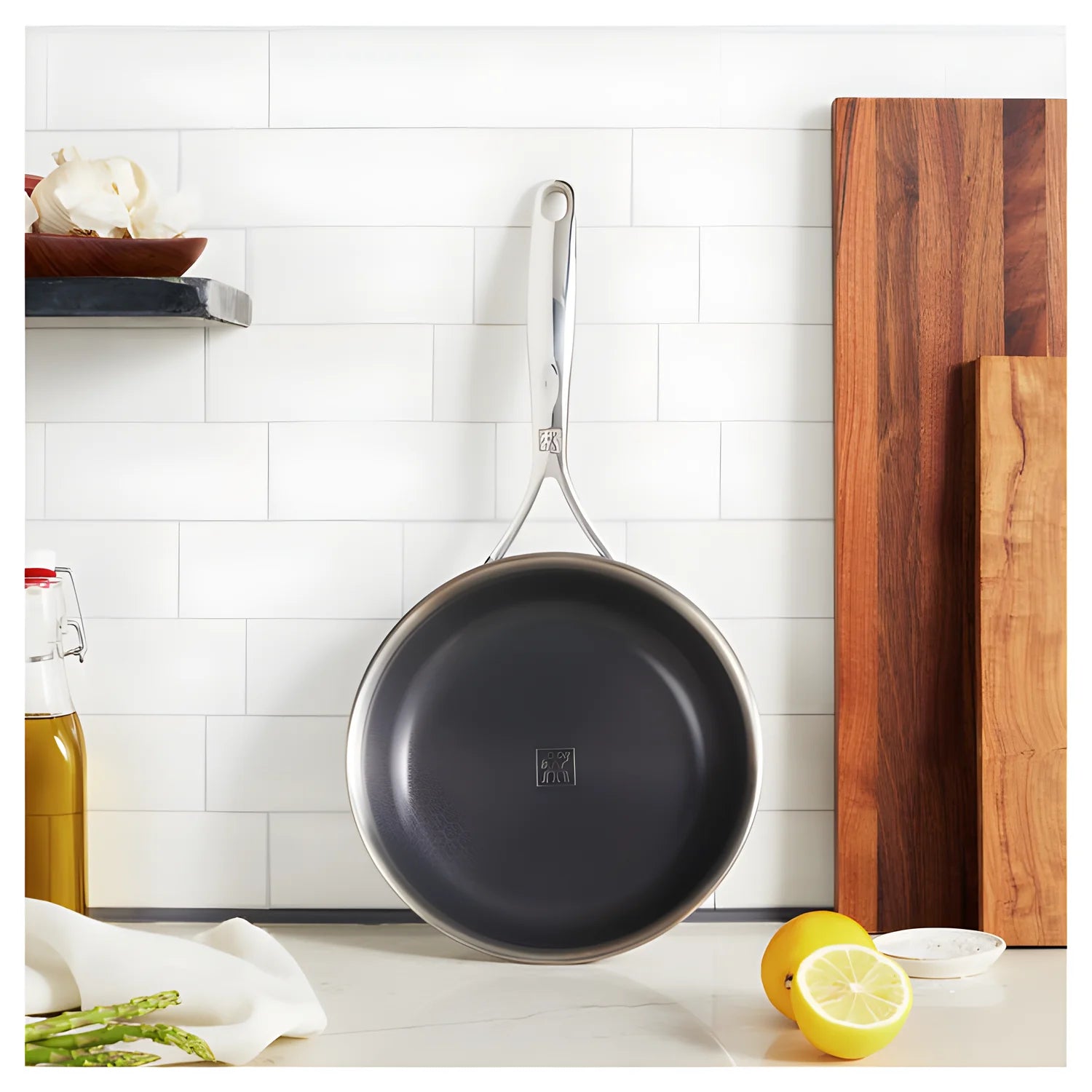Zwilling Peak Padella 28 cm – Acciaio Inox 18/10, Rivestimento Ceraforce HyCoat Senza PFAS/PFOA