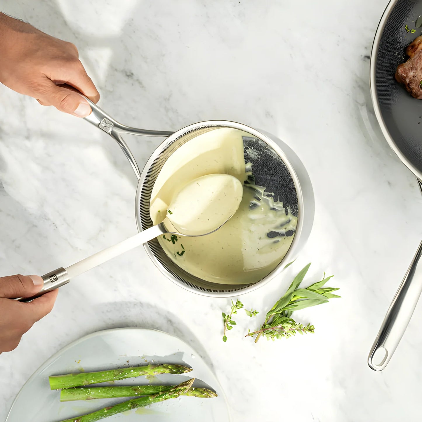 Zwilling Peak Set 5 Pentole Antiaderenti | Ceraforce HyCoat Senza PFAS, Induzione e Forno 260°C